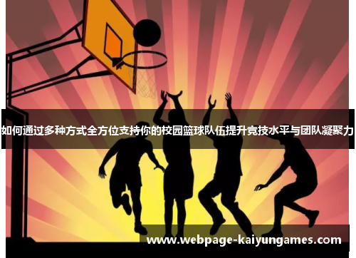如何通过多种方式全方位支持你的校园篮球队伍提升竞技水平与团队凝聚力