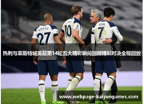 热刺与莱斯特城英超第14轮五大精彩瞬间回顾精彩对决全程回放