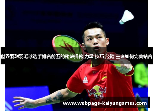 世界羽联羽毛球选手排名前五的秘诀揭秘 力量 技巧 经验 三者如何完美结合