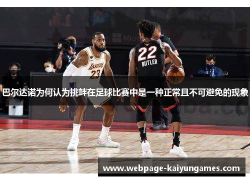 巴尔达诺为何认为挑衅在足球比赛中是一种正常且不可避免的现象