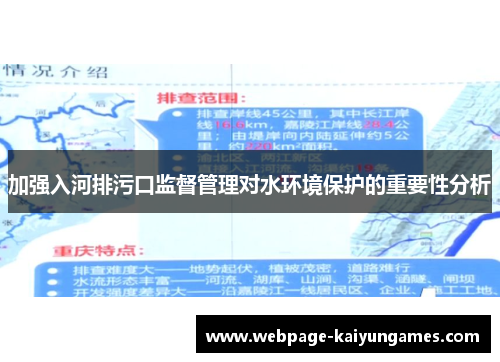 加强入河排污口监督管理对水环境保护的重要性分析