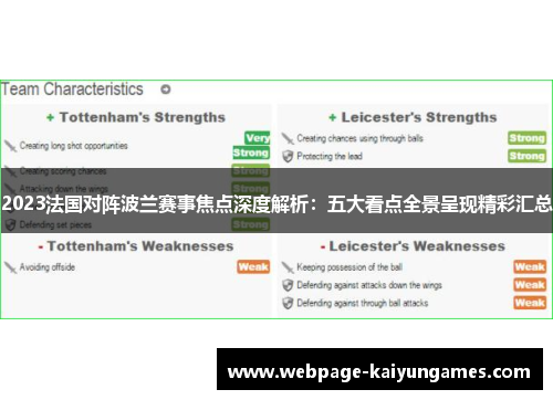 2023法国对阵波兰赛事焦点深度解析：五大看点全景呈现精彩汇总
